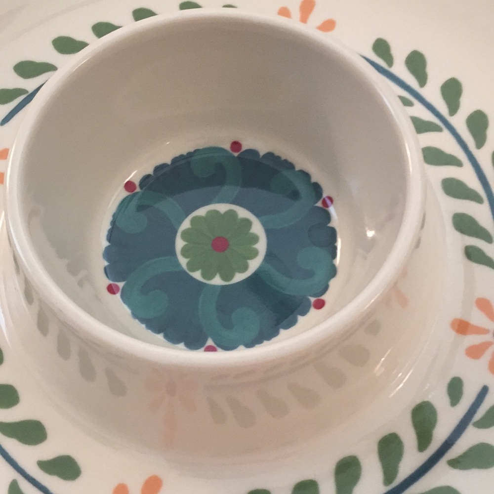 Colorful Melamine Chip & Dip Tray - Picture 3 of 8